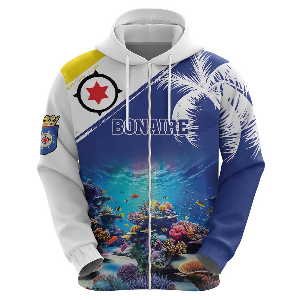 Personalized Bonaire Underwater Tropical Corals Reef Hoodie With Colorful Sea Fish LT18