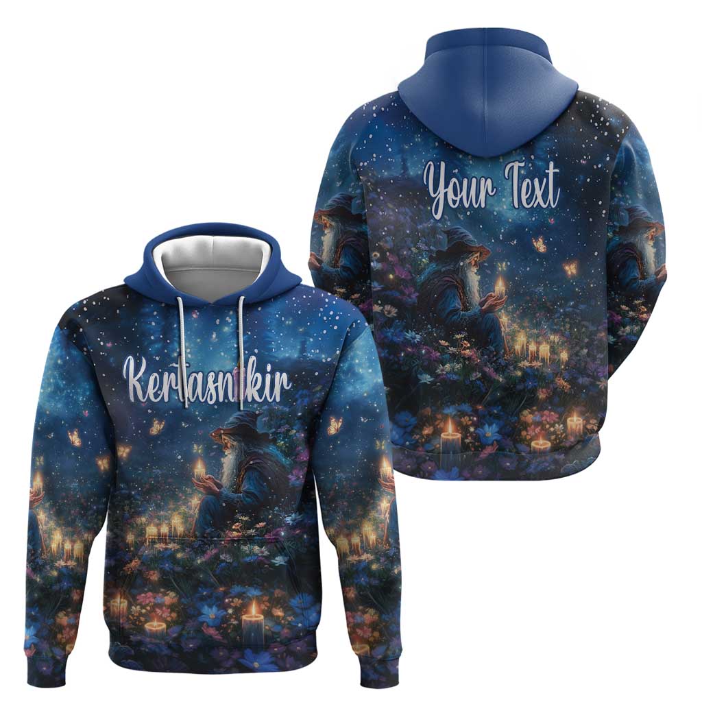 Personalized Iceland Yule Lads Christmas Hoodie Merry Kertasnikir Under Vibrant Flowers LT18