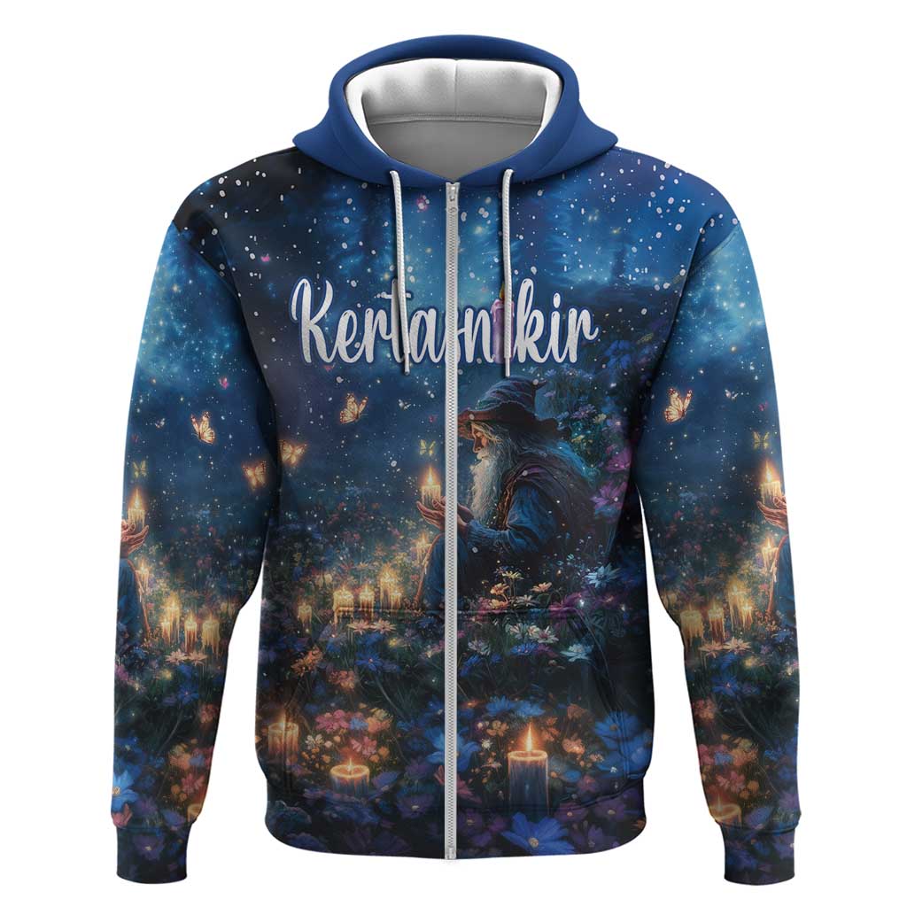 Personalized Iceland Yule Lads Christmas Hoodie Merry Kertasnikir Under Vibrant Flowers LT18