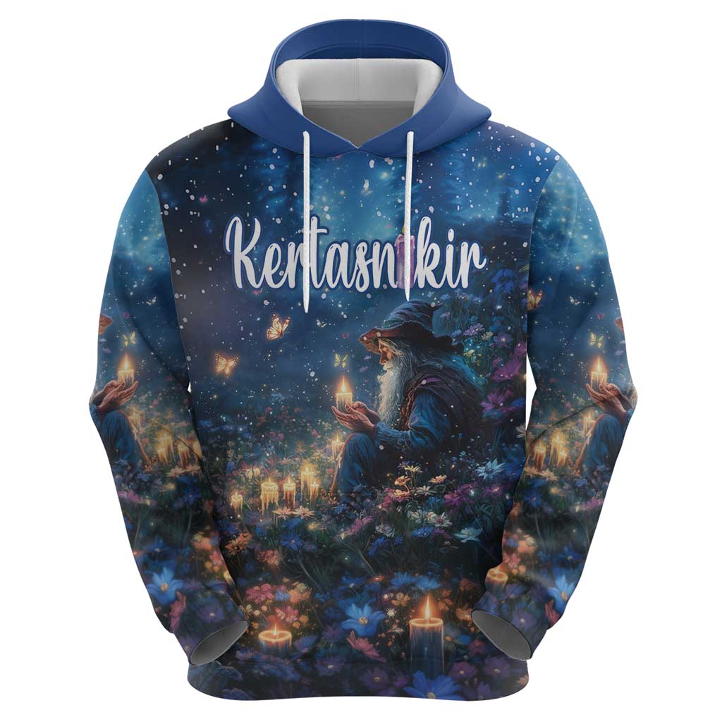 Personalized Iceland Yule Lads Christmas Hoodie Merry Kertasnikir Under Vibrant Flowers LT18