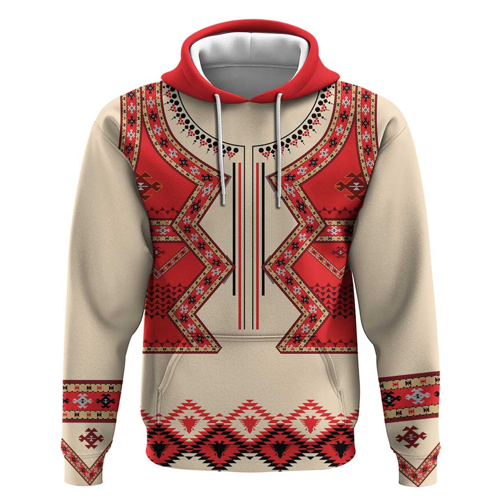 Folk Albanian Patterns Eagle Hoodie LT18