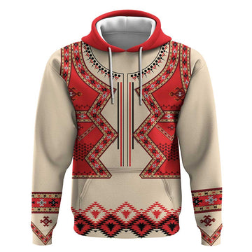 Folk Albanian Patterns Eagle Hoodie LT18