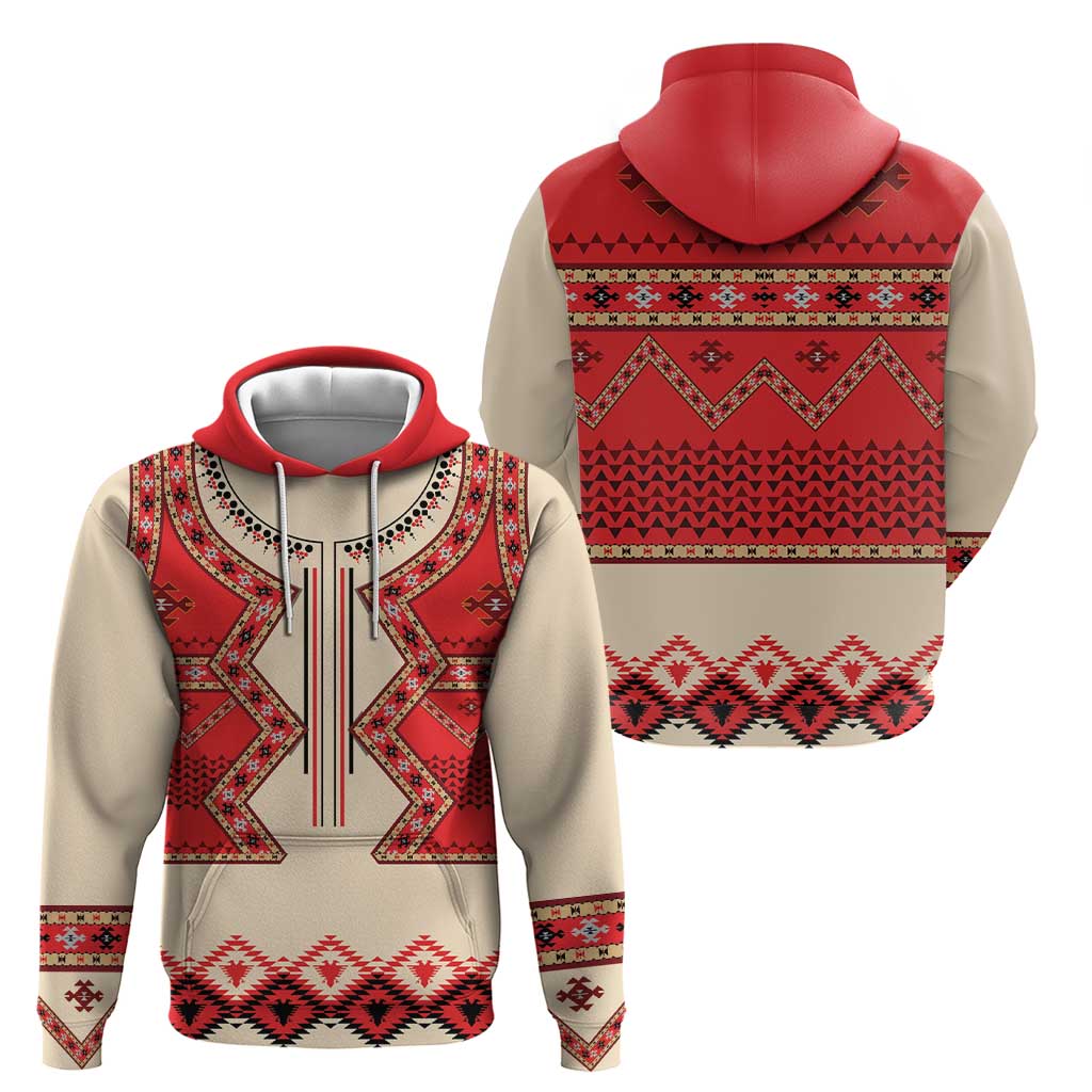 Folk Albanian Patterns Eagle Hoodie LT18