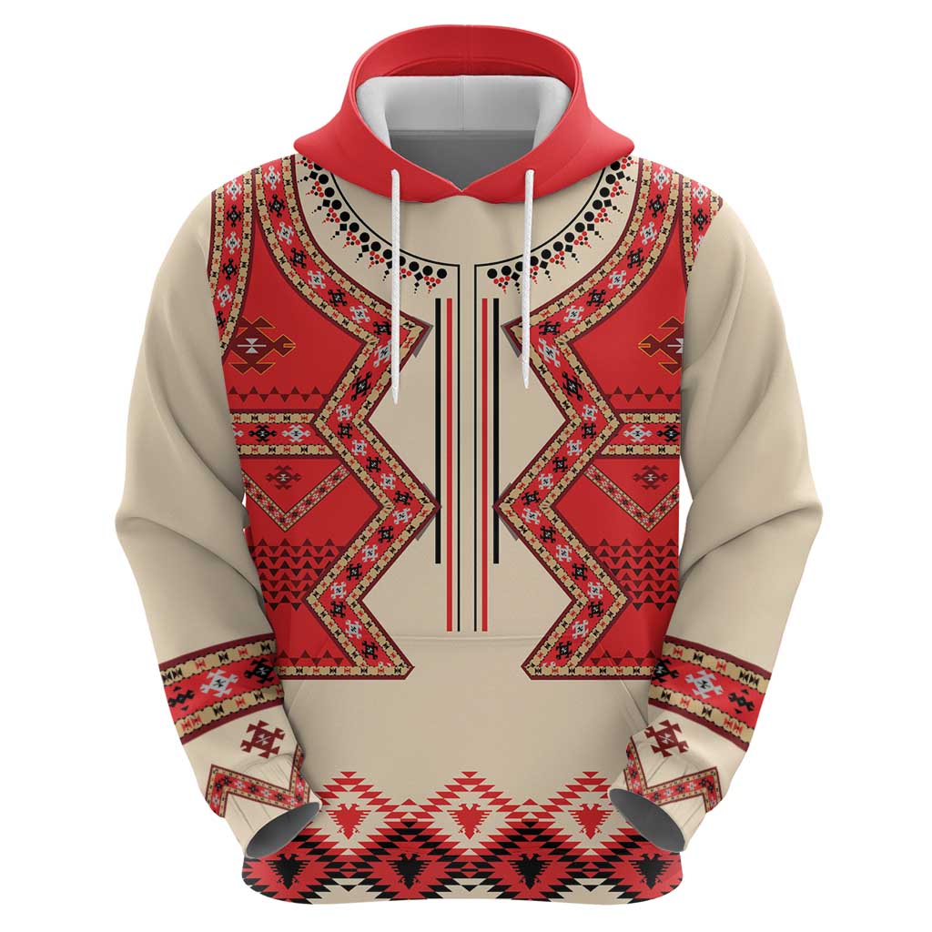Folk Albanian Patterns Eagle Hoodie LT18