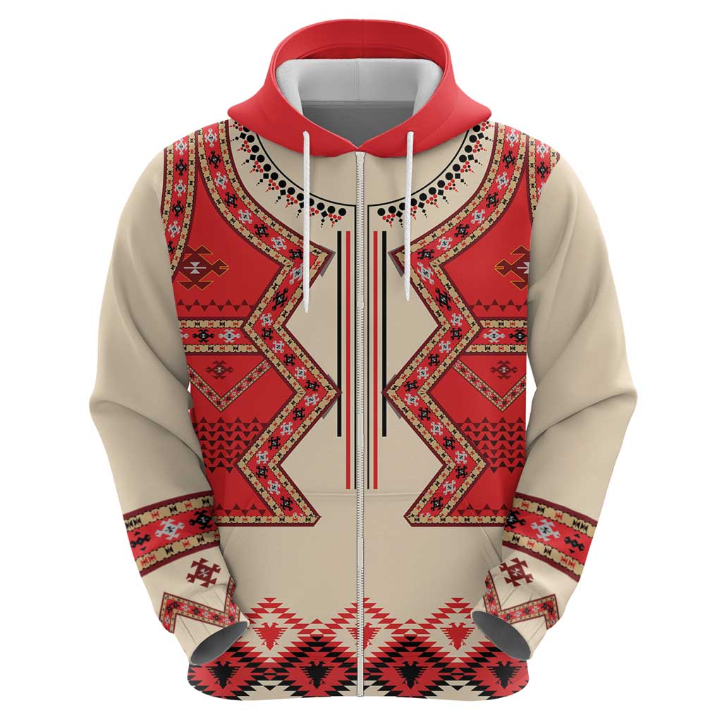 Folk Albanian Patterns Eagle Hoodie LT18