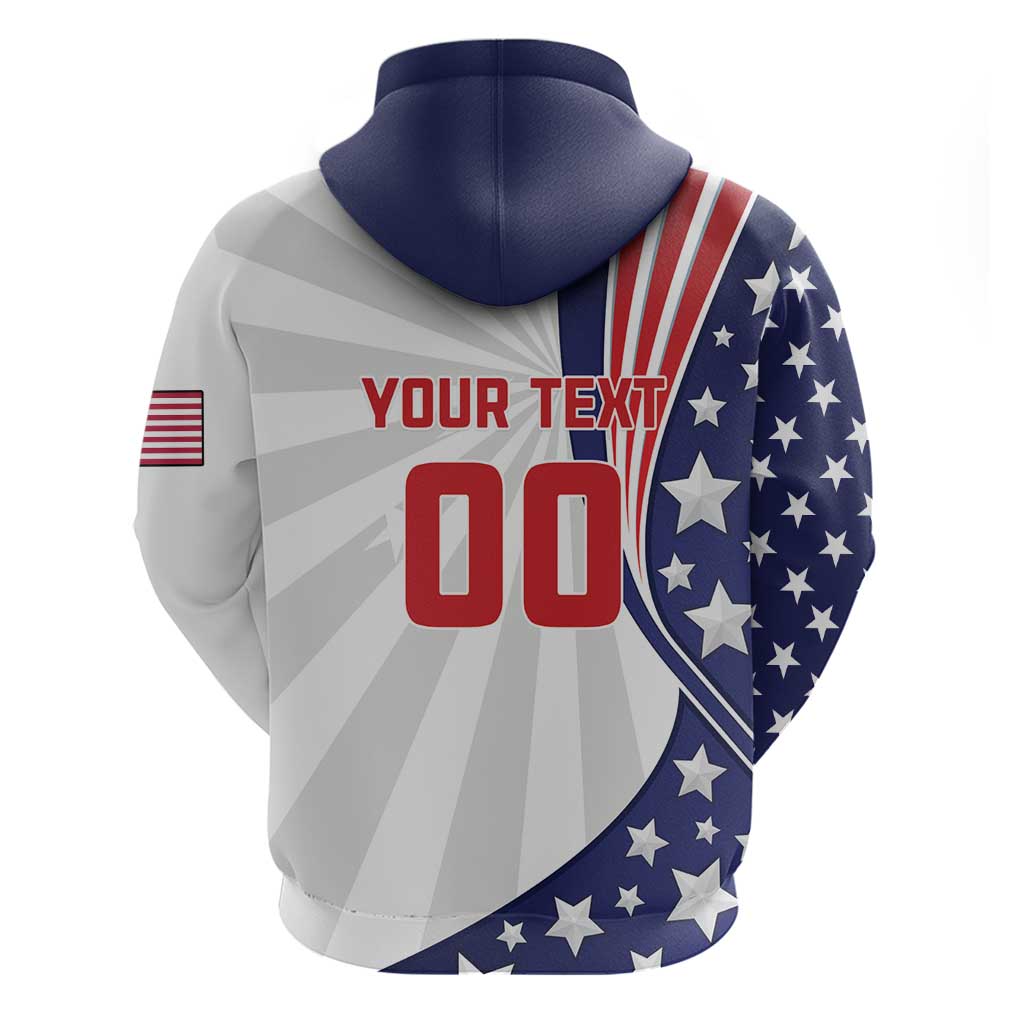 Custom United States Ice Hockey Hoodie USA Go Champions LT18