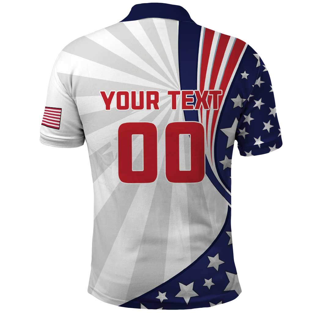 Custom United States Ice Hockey Polo Shirt USA Go Champions LT18