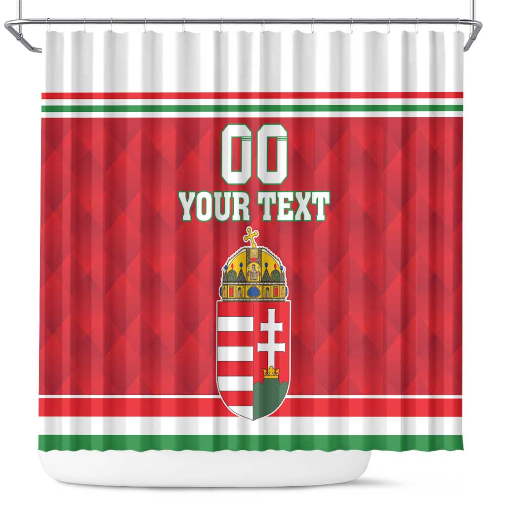 Custom Hungary Hockey Shower Curtain Magyarorszag Sporty Style LT18