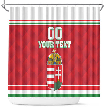 Custom Hungary Hockey Shower Curtain Magyarorszag Sporty Style LT18