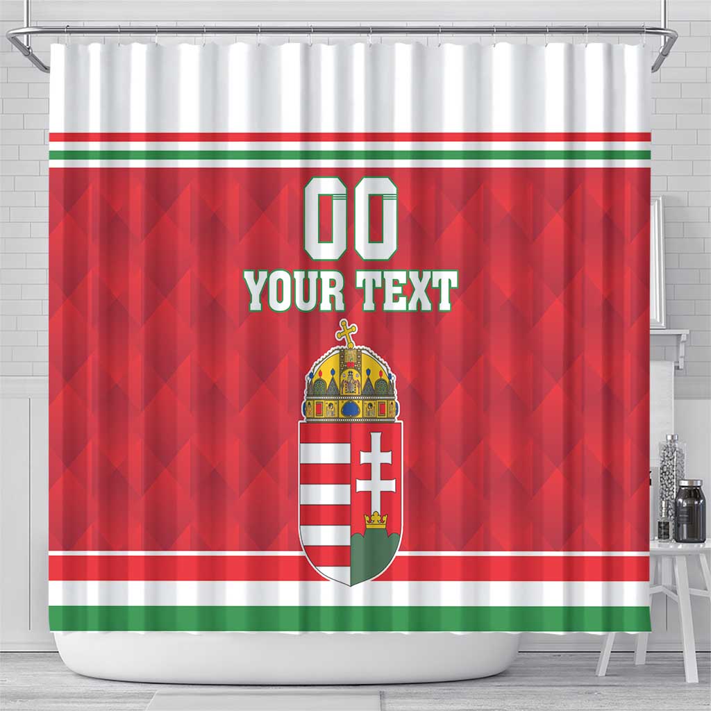 Custom Hungary Hockey Shower Curtain Magyarorszag Sporty Style LT18
