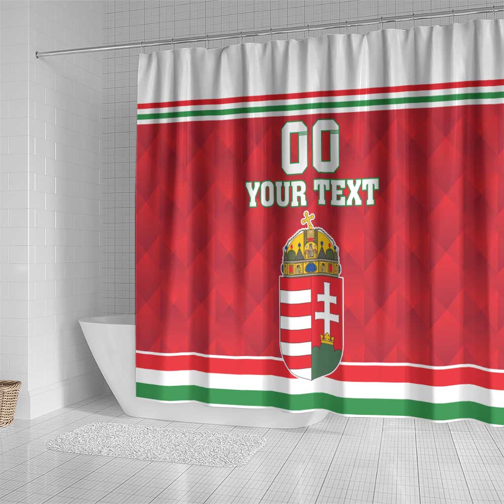 Custom Hungary Hockey Shower Curtain Magyarorszag Sporty Style LT18