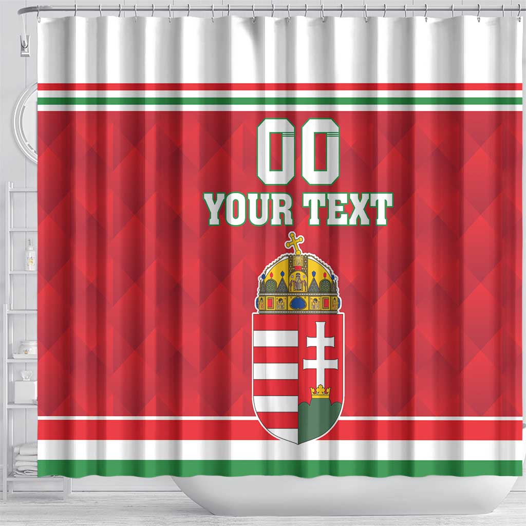 Custom Hungary Hockey Shower Curtain Magyarorszag Sporty Style LT18