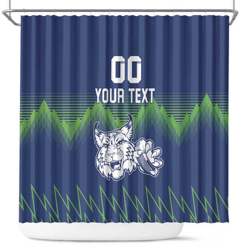 Custom Slovenia Hockey Shower Curtain Slovenija Lynx Mascot LT18