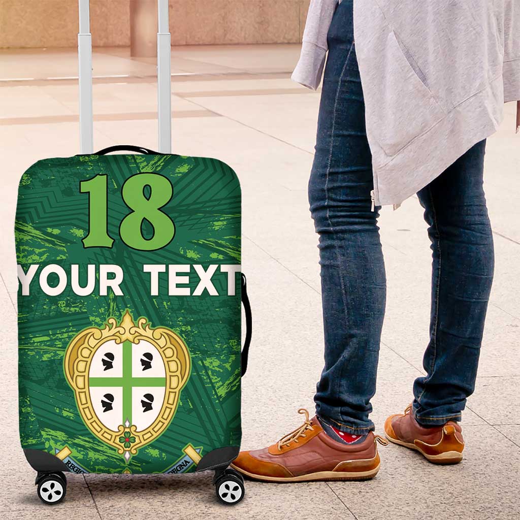 Custom Sardinia Football Luggage Cover Natzionale sarda de Bocia LT18