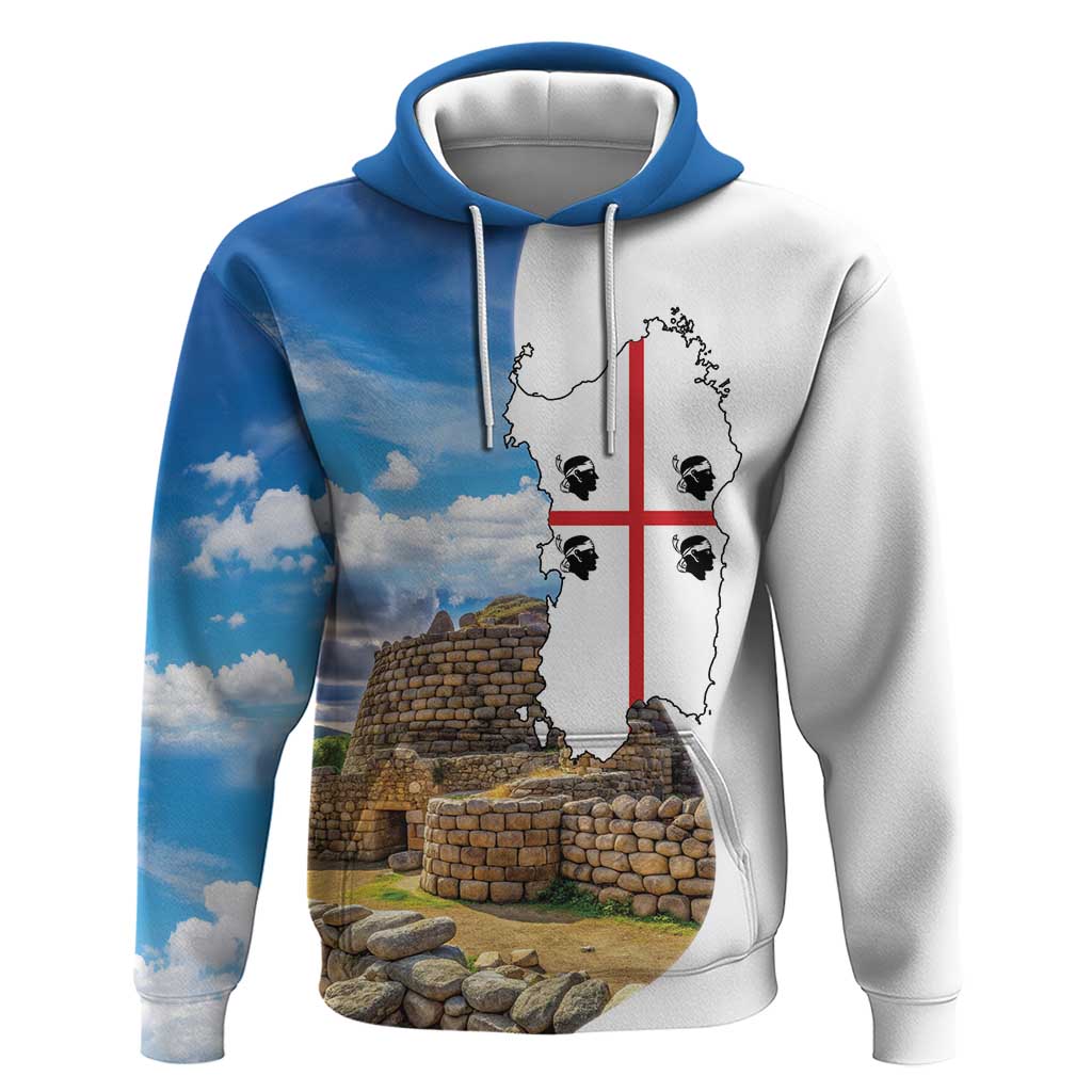 Sardinia Italy Hoodie Santu Antine With Map LT18