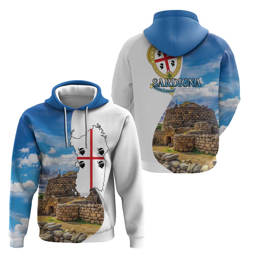 Sardinia Italy Hoodie Santu Antine With Map LT18