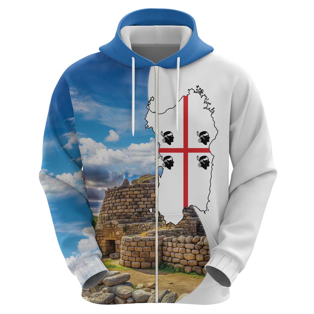 Sardinia Italy Hoodie Santu Antine With Map LT18