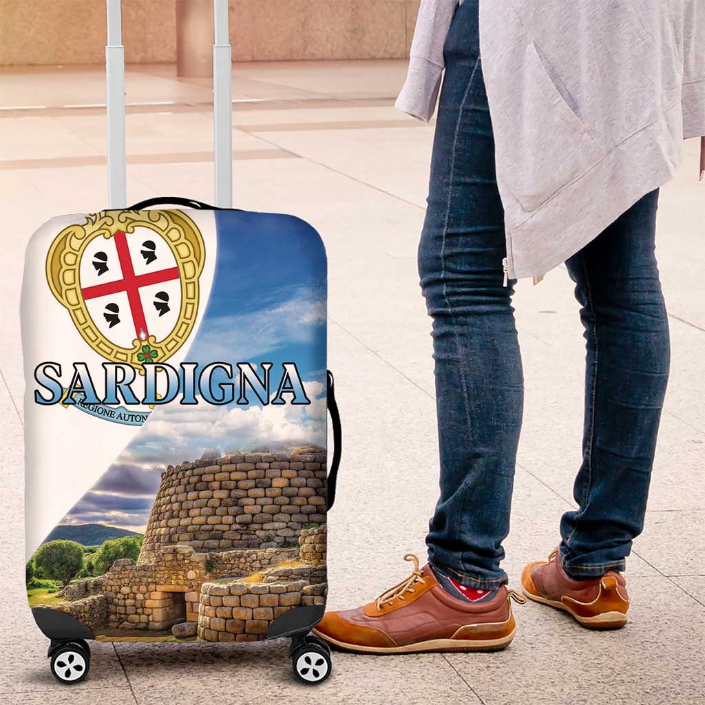 Sardinia Italy Luggage Cover Santu Antine With Map LT18