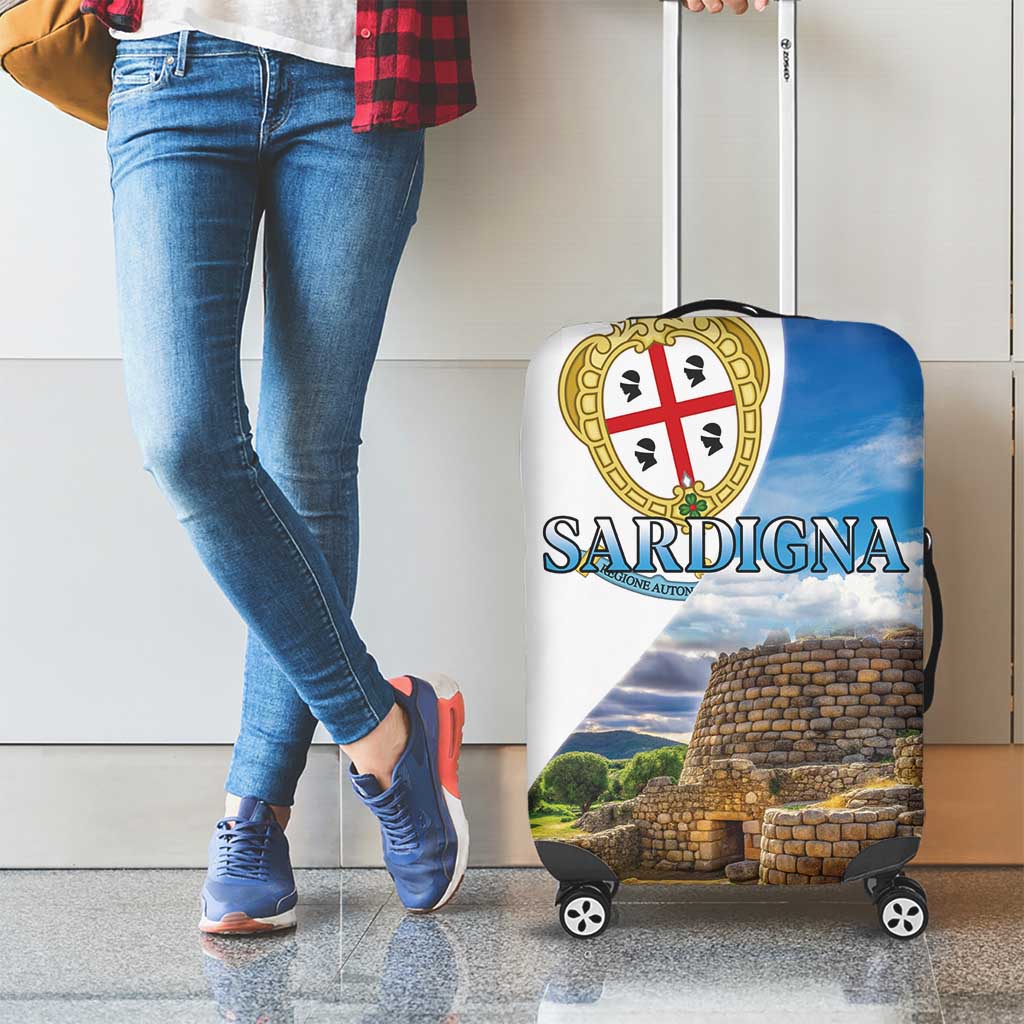 Sardinia Italy Luggage Cover Santu Antine With Map LT18