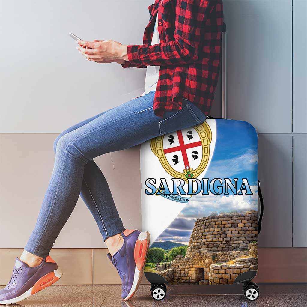 Sardinia Italy Luggage Cover Santu Antine With Map LT18