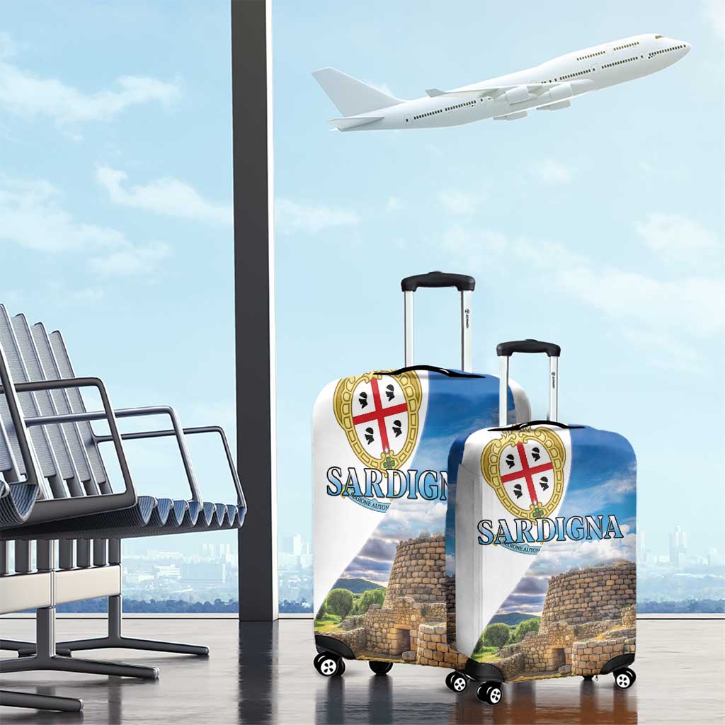 Sardinia Italy Luggage Cover Santu Antine With Map LT18
