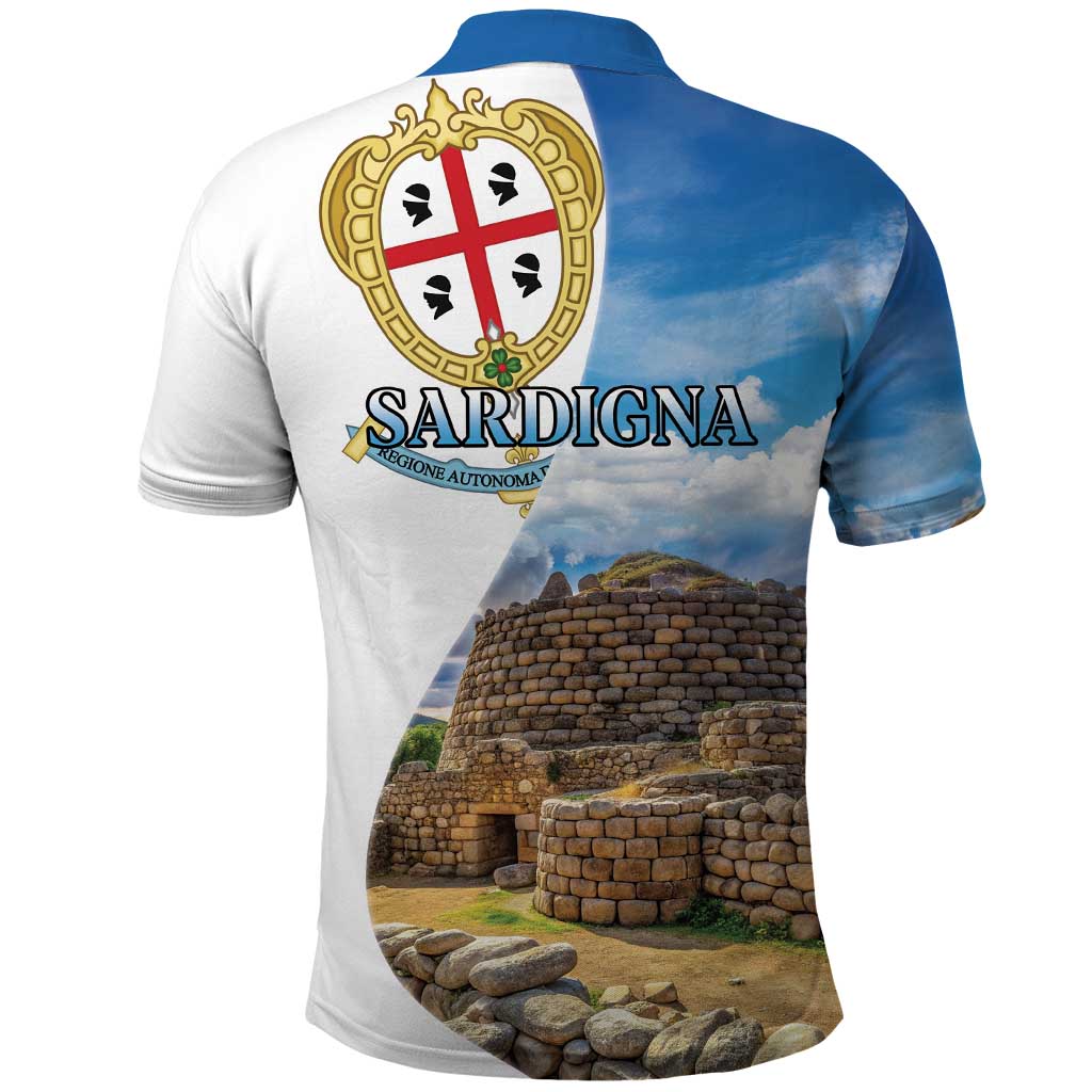 Sardinia Italy Polo Shirt Santu Antine With Map LT18