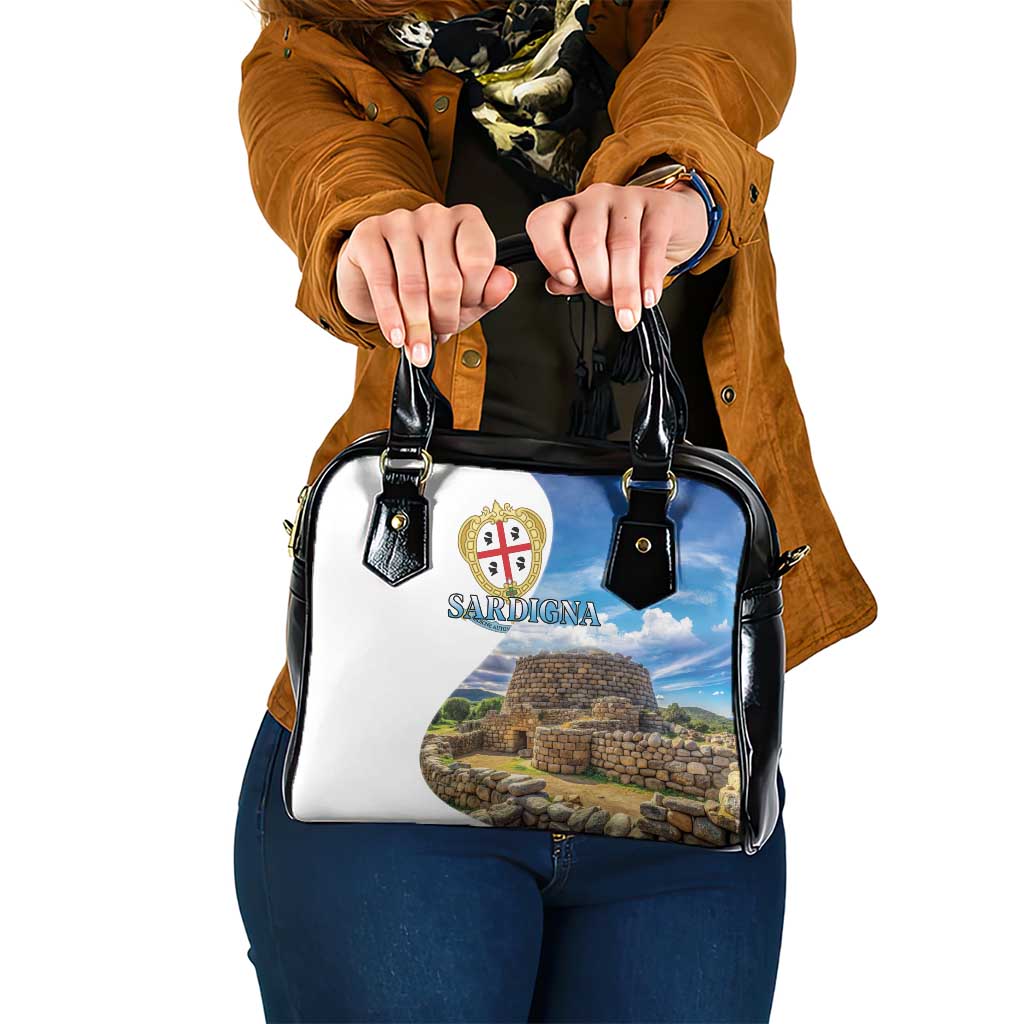 Sardinia Italy Shoulder Handbag Santu Antine With Map LT18