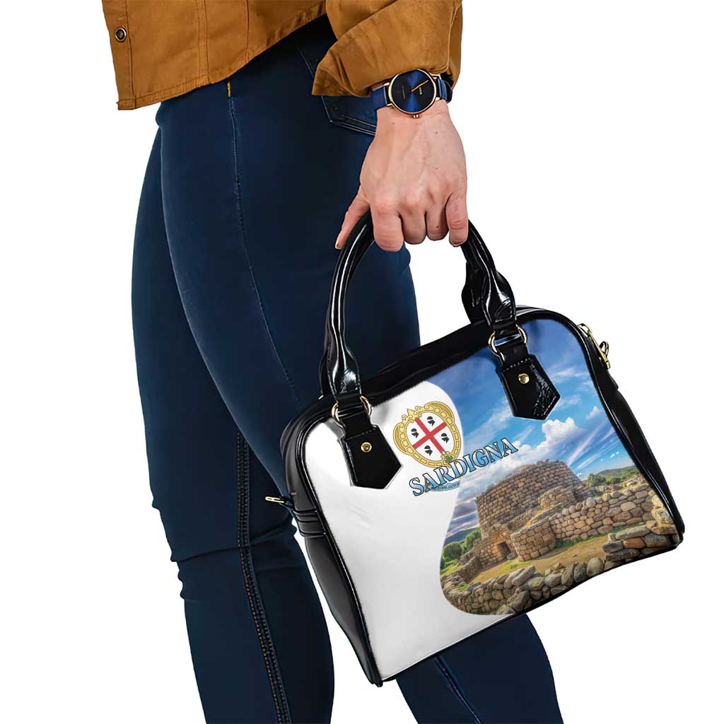 Sardinia Italy Shoulder Handbag Santu Antine With Map LT18
