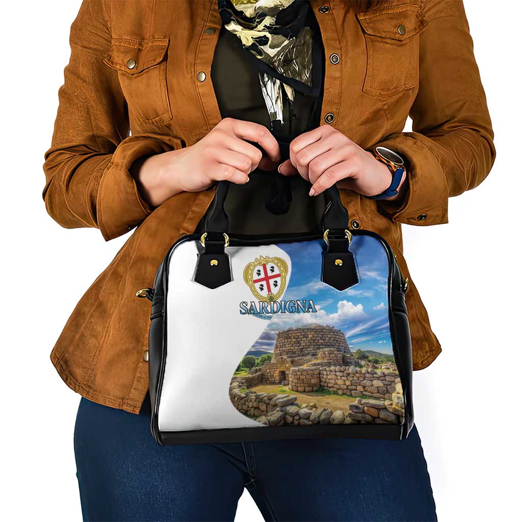 Sardinia Italy Shoulder Handbag Santu Antine With Map LT18