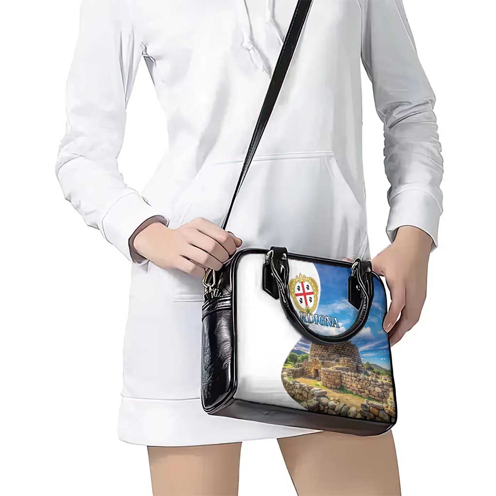 Sardinia Italy Shoulder Handbag Santu Antine With Map LT18