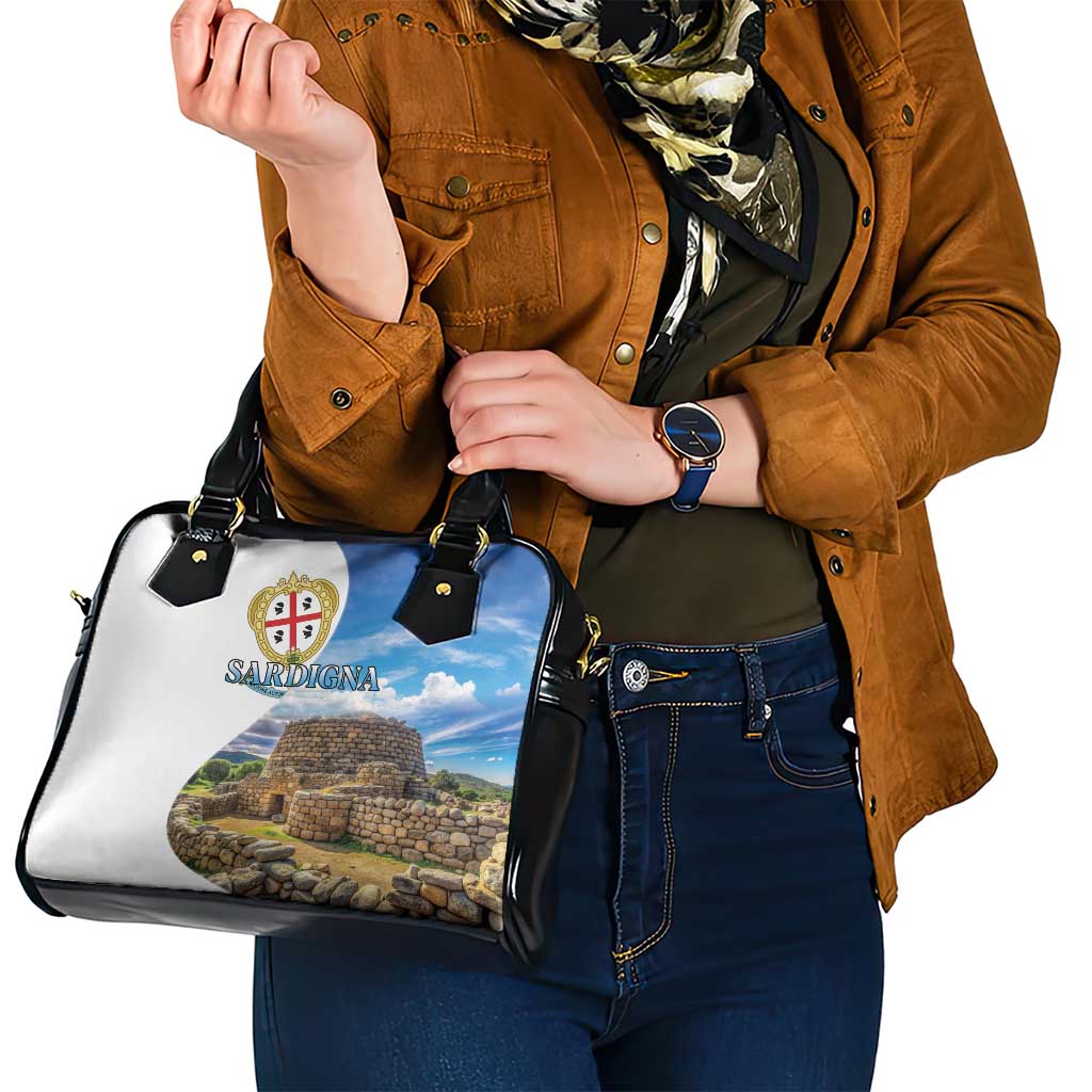 Sardinia Italy Shoulder Handbag Santu Antine With Map LT18