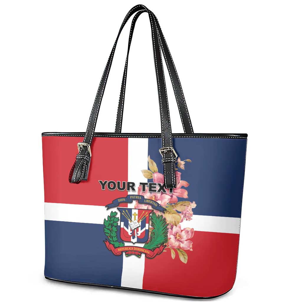 Personalized Dominican Republic Bayahbe Rose Leather Tote Bag LT18