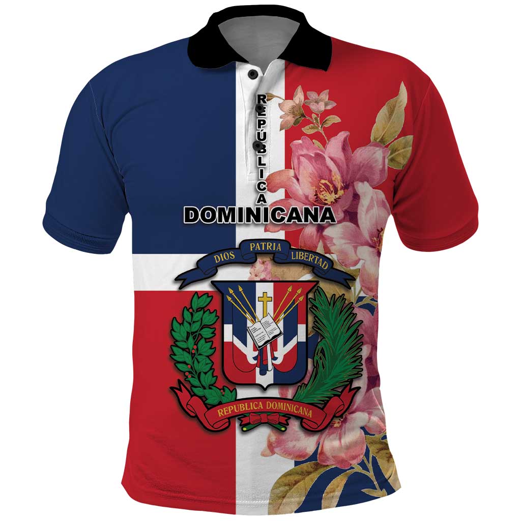 Personalized Dominican Republic Bayahbe Rose Polo Shirt LT18