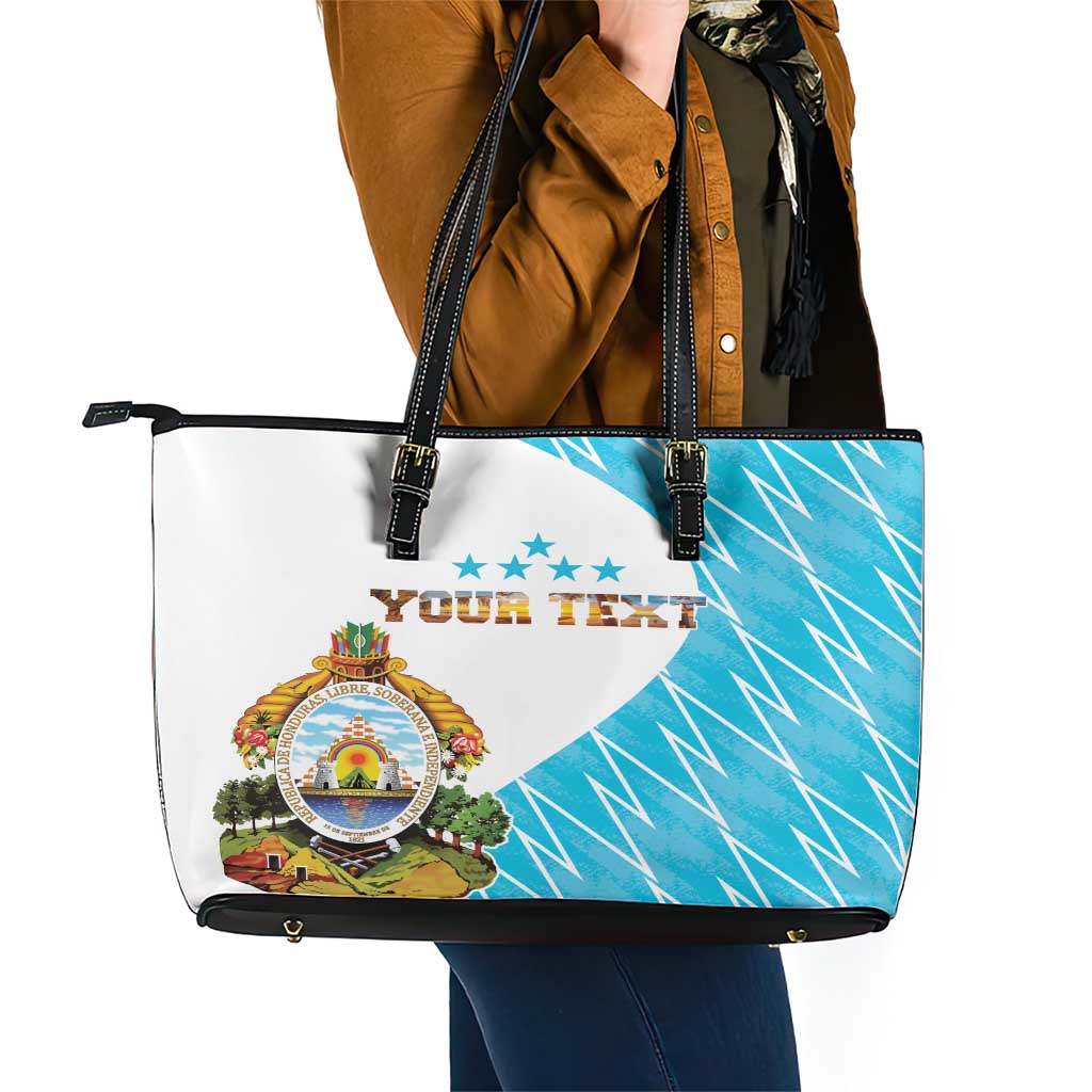 Personalized Honduras Coat Of Arms Leather Tote Bag Flag Color Style LT18