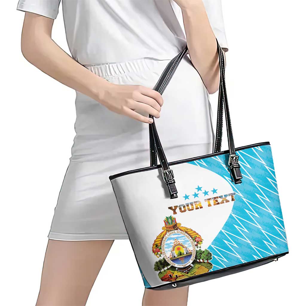 Personalized Honduras Coat Of Arms Leather Tote Bag Flag Color Style LT18