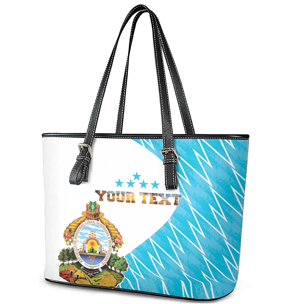 Personalized Honduras Coat Of Arms Leather Tote Bag Flag Color Style LT18