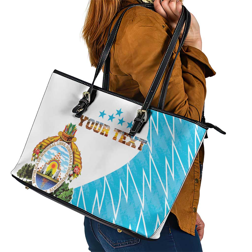 Personalized Honduras Coat Of Arms Leather Tote Bag Flag Color Style LT18