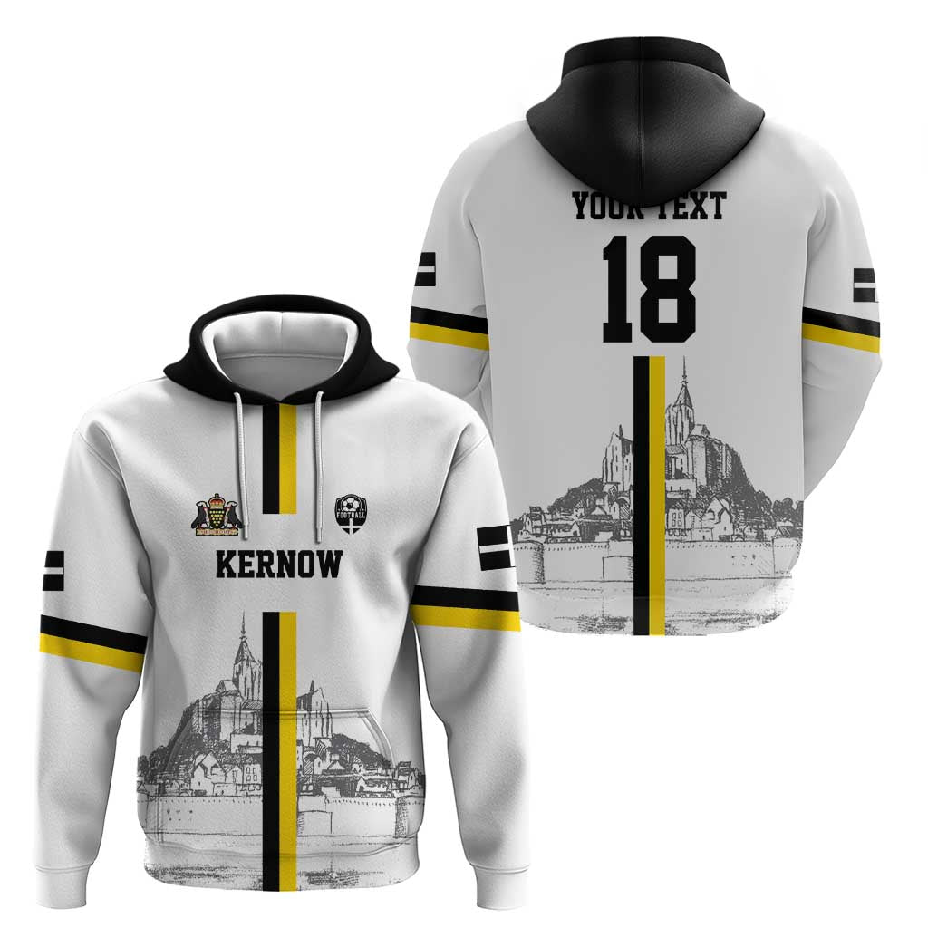 Custom Cornwall Football Hoodie Mont Saint Michel LT18