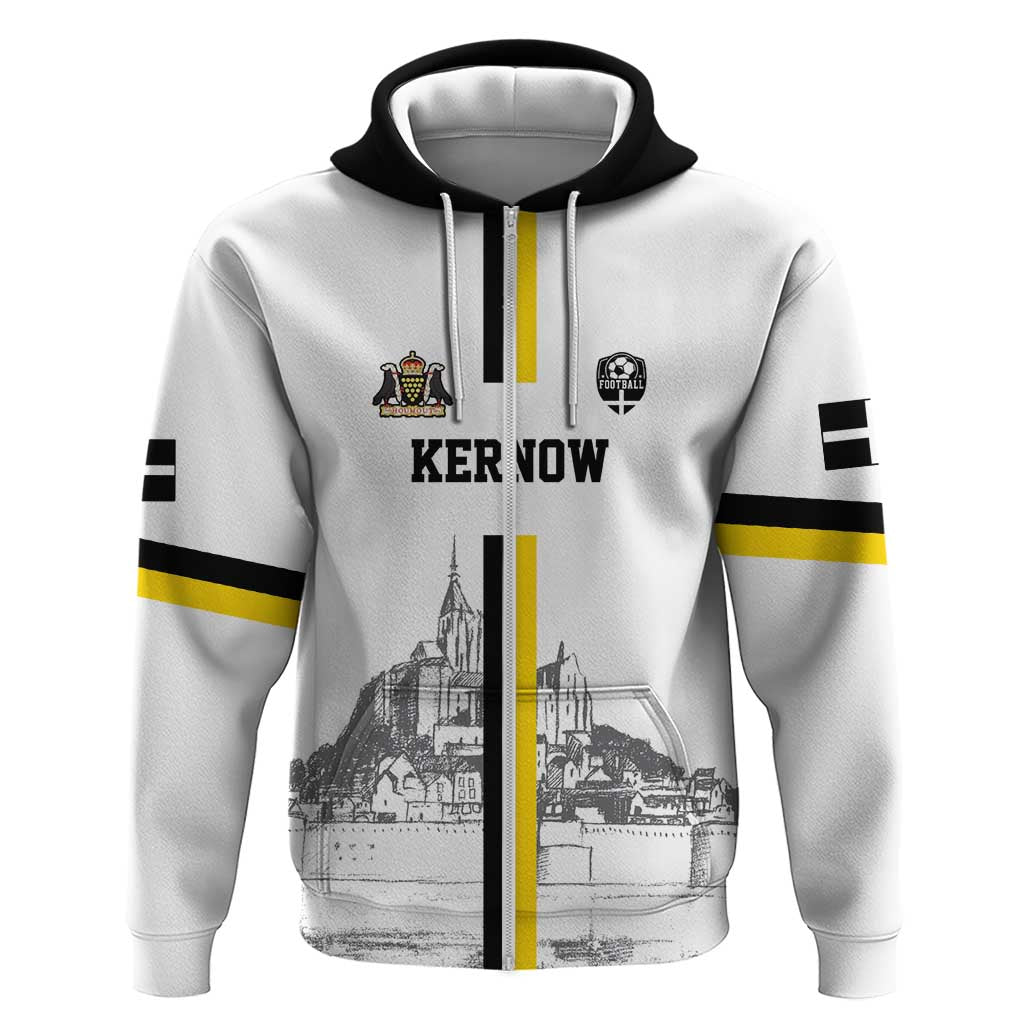 Custom Cornwall Football Hoodie Mont Saint Michel LT18