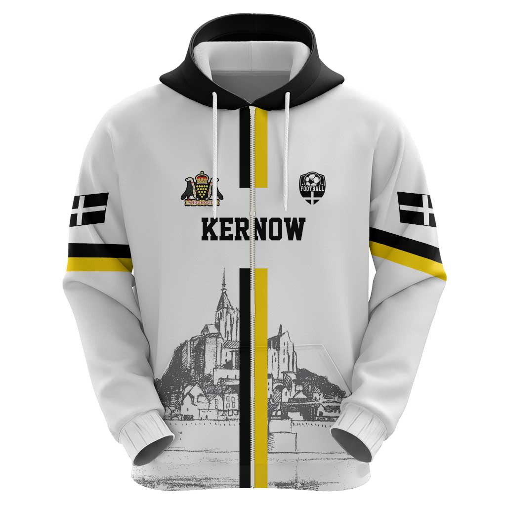 Custom Cornwall Football Hoodie Mont Saint Michel LT18