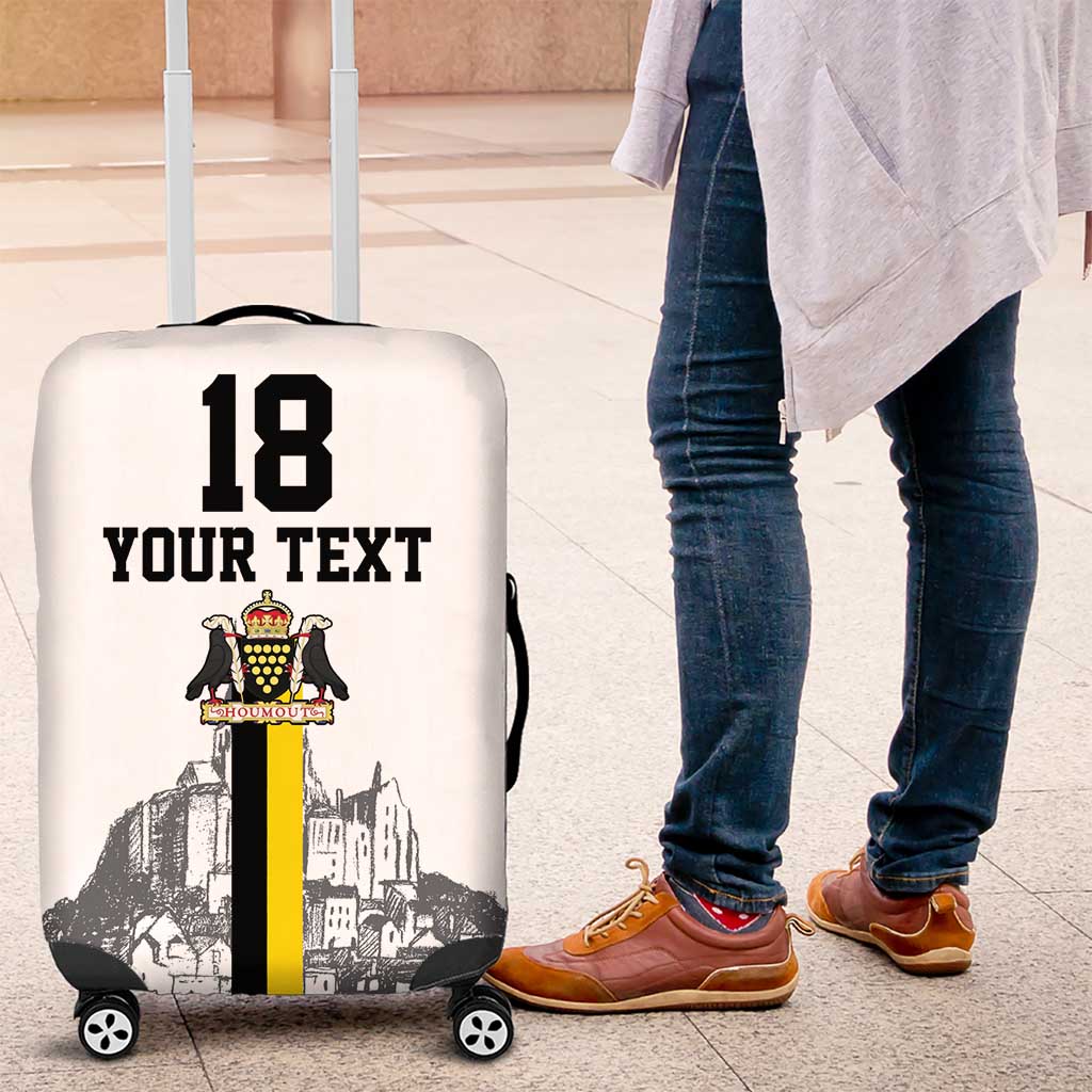 Custom Cornwall Football Luggage Cover Mont Saint Michel LT18