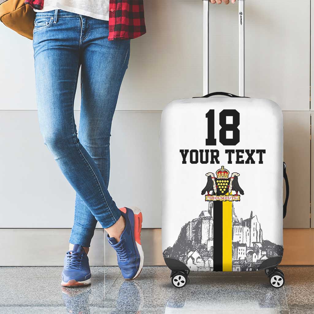 Custom Cornwall Football Luggage Cover Mont Saint Michel LT18