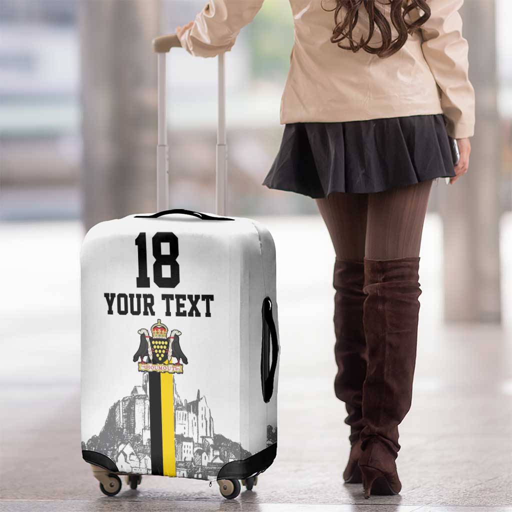 Custom Cornwall Football Luggage Cover Mont Saint Michel LT18