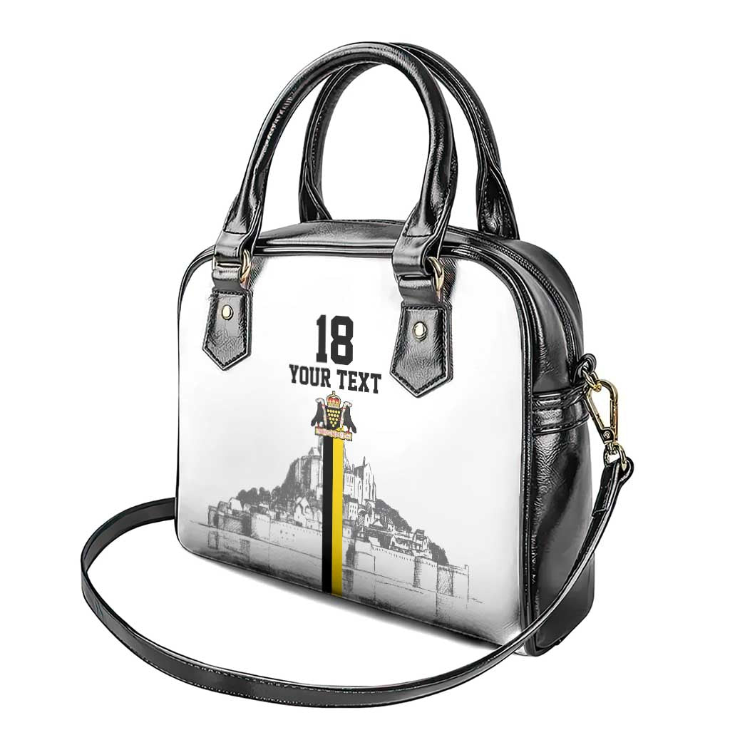 Custom Cornwall Football Shoulder Handbag Mont Saint Michel LT18