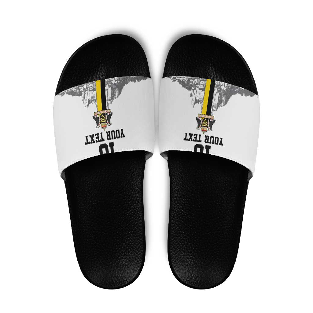 Custom Cornwall Football Slide Sandals Mont Saint Michel LT18