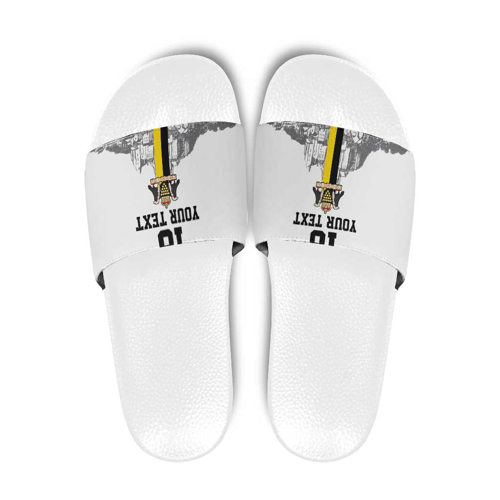 Custom Cornwall Football Slide Sandals Mont Saint Michel LT18