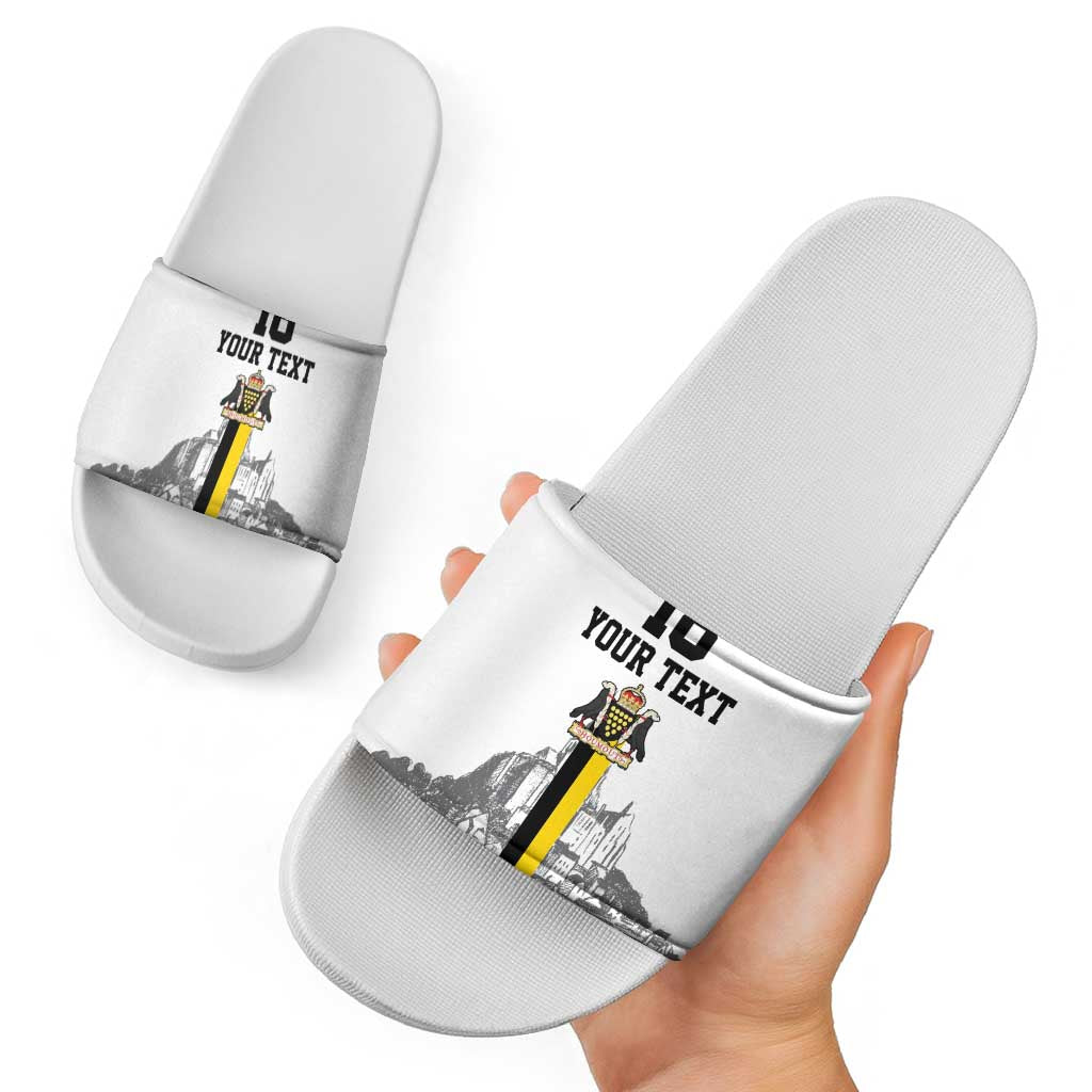 Custom Cornwall Football Slide Sandals Mont Saint Michel LT18