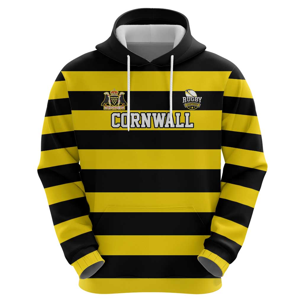 Custom Cornwall Rugby Hoodie One and All LT18
