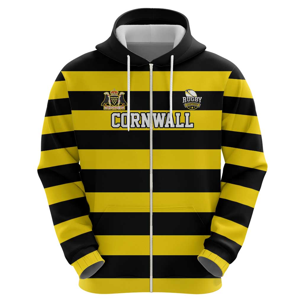Custom Cornwall Rugby Hoodie One and All LT18