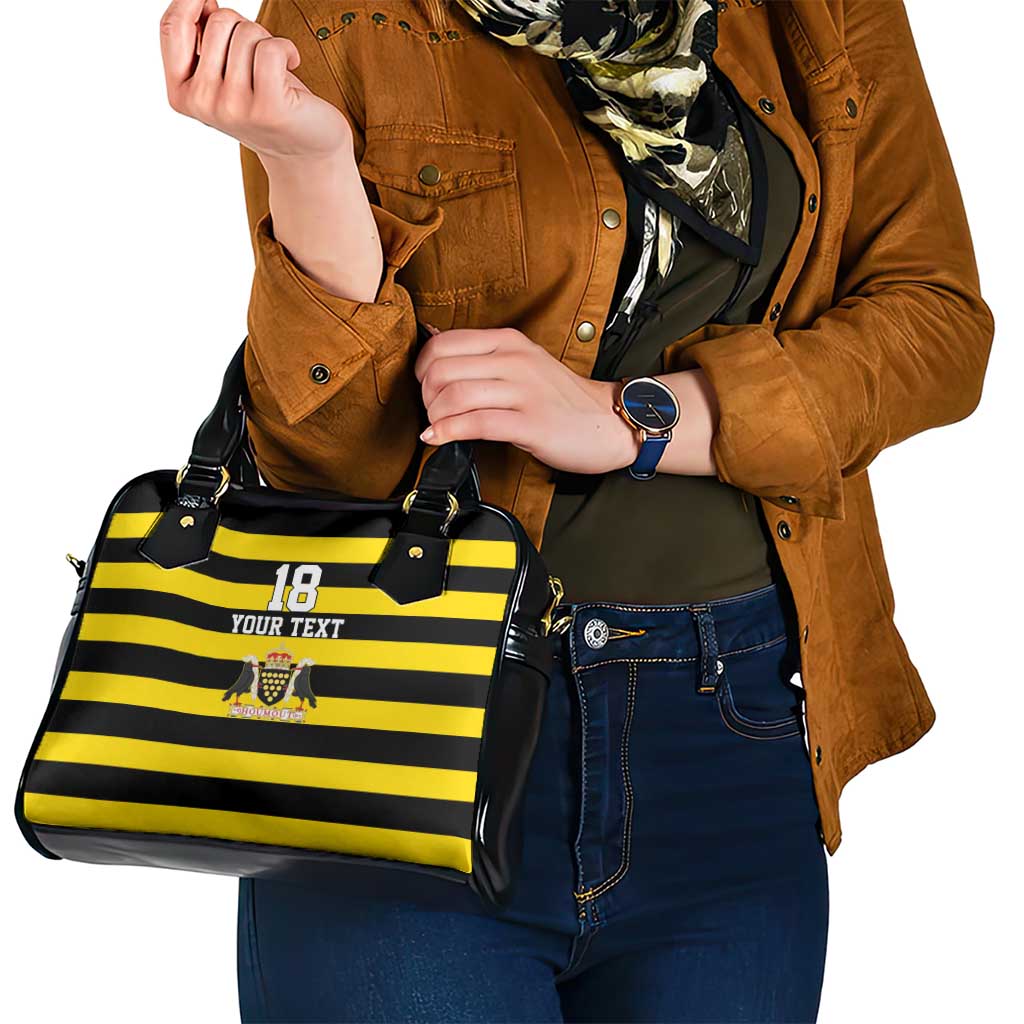 Custom Cornwall Rugby Shoulder Handbag One and All LT18